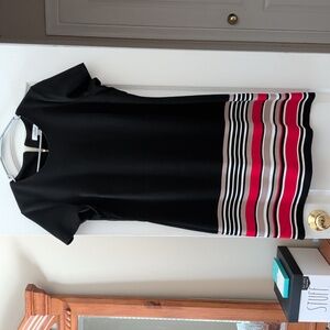 Calvin Klein Black Dress with Gold Zipper